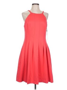 Calvin Klein Coral Pink Halter Midi Dress